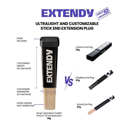 Super light stick end plug